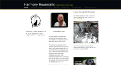 Desktop Screenshot of harmonyhousecalls.com